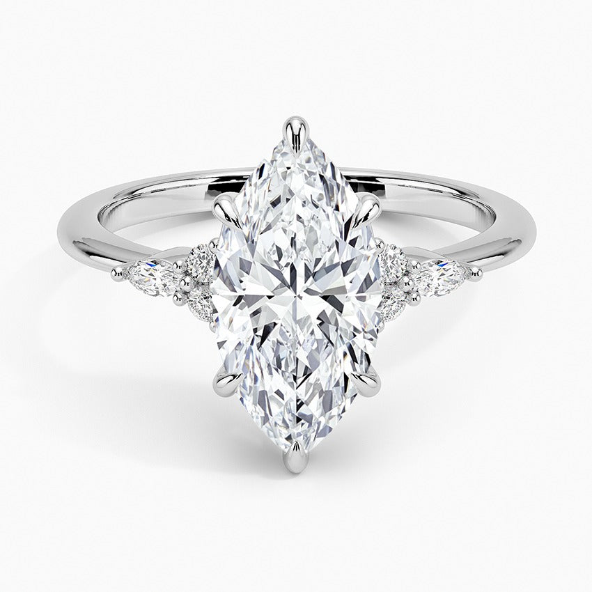 Tahoe Lab-Grown Diamond Ring - White Gold - 2 ct - Top