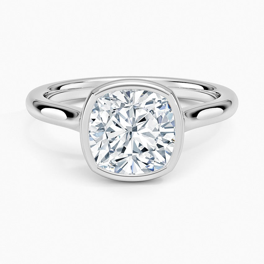 Cannes Diamond Ring - White Gold - 2 ct - Top