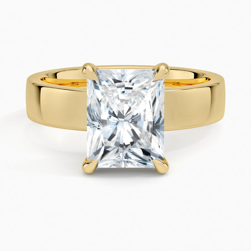 Savannah Diamond Ring - Yellow Gold - 2 ct - Top