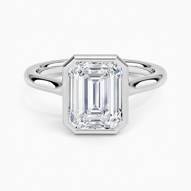 Big Sur Diamond Ring - White Gold - 2 ct - Top