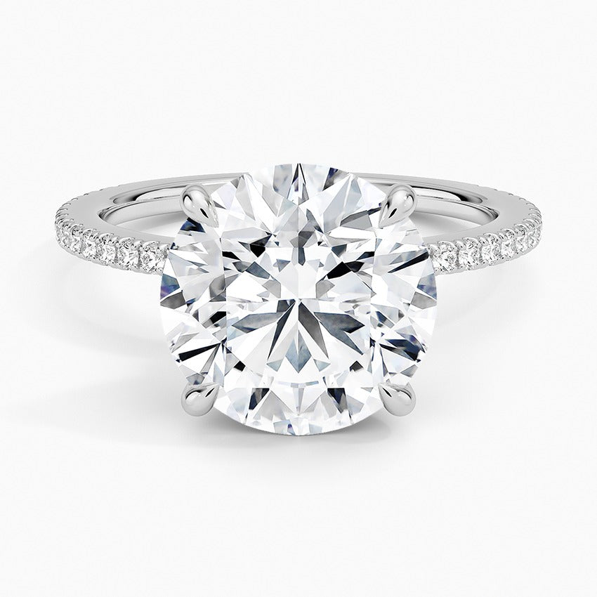 Ravello Lab-Grown Diamond Ring - White Gold - 4 ct - Top