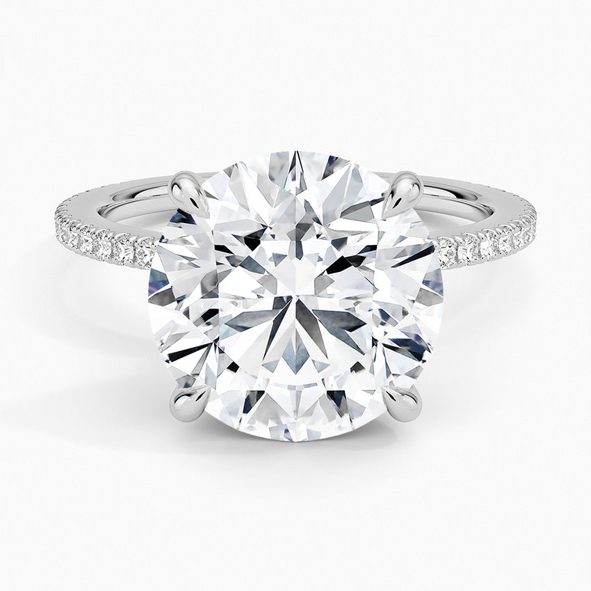 Ravello Lab-Grown Diamond Ring - White Gold - 5 ct - Top
