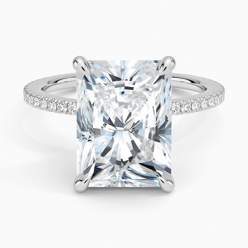 Bellagio Lab-Grown Diamond Ring - White Gold - 5 ct - Top