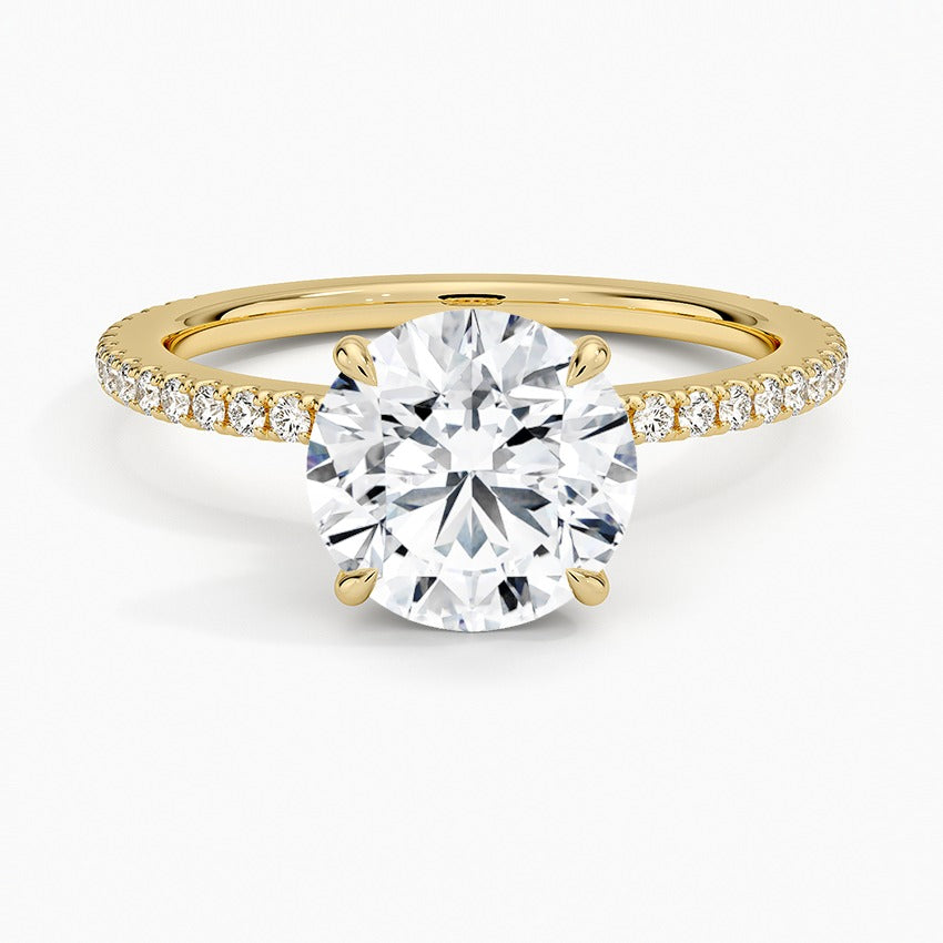 Ravello Diamond Ring - Yellow Gold - 2 ct - Top