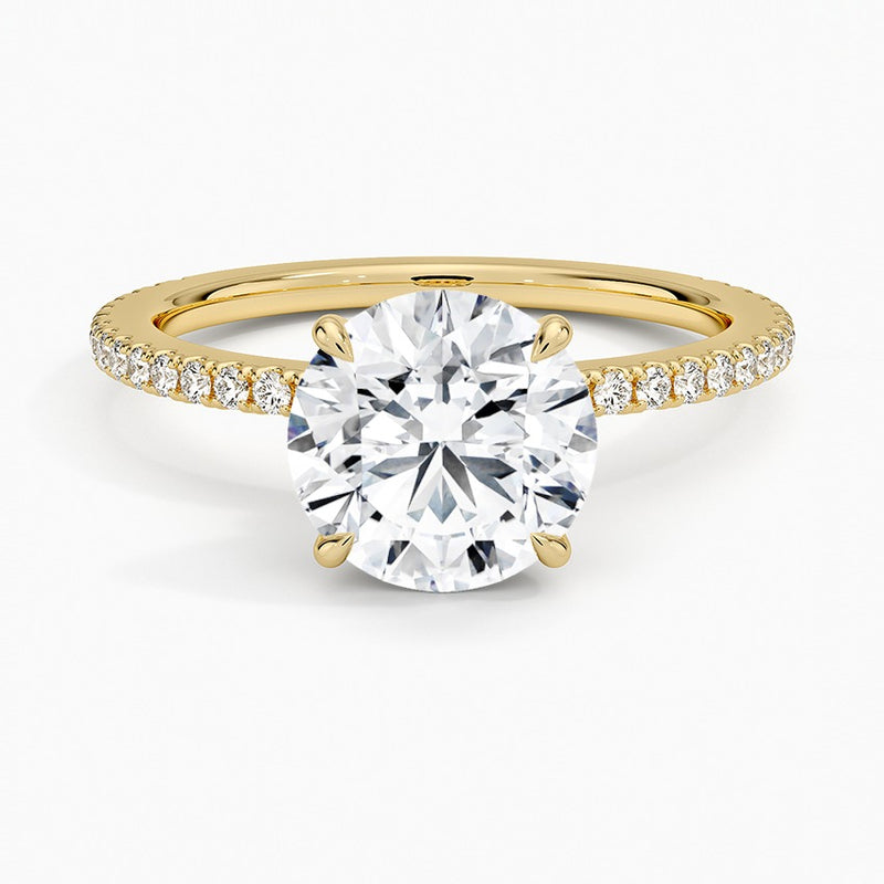 Ravello Diamond Ring - Yellow Gold - 2 ct - Top