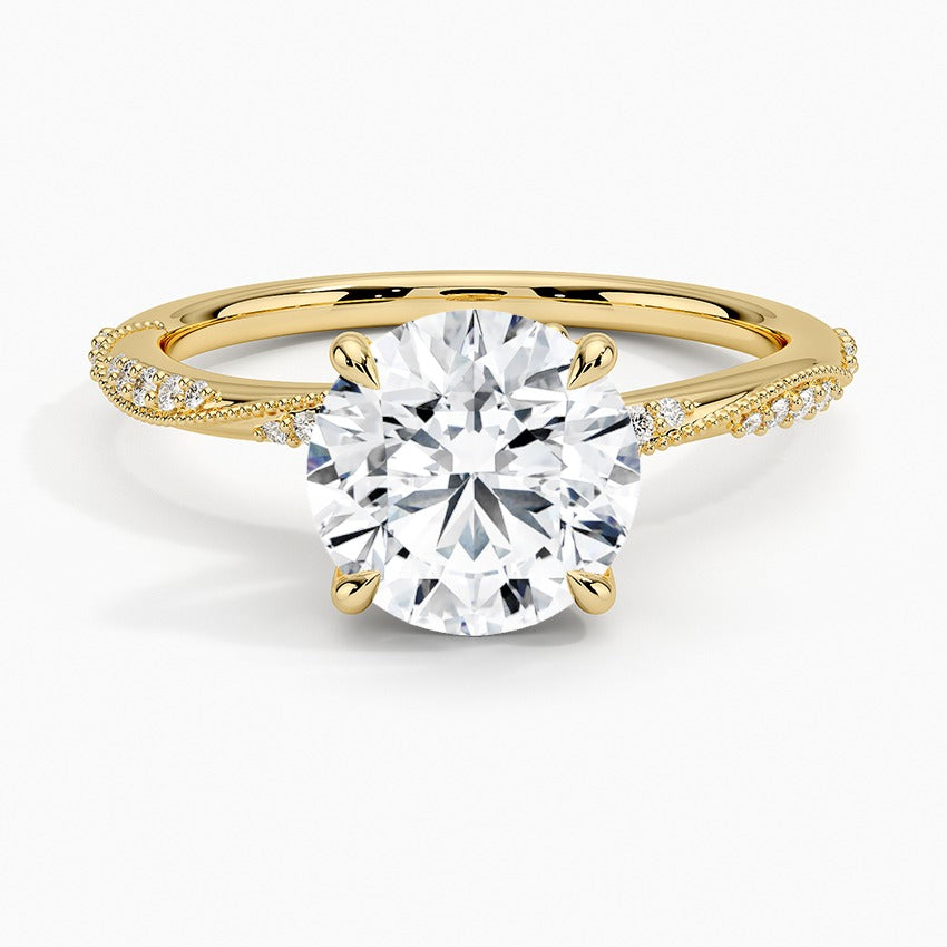 Whitsunday Diamond Ring - Yellow Gold - 2 ct - Top