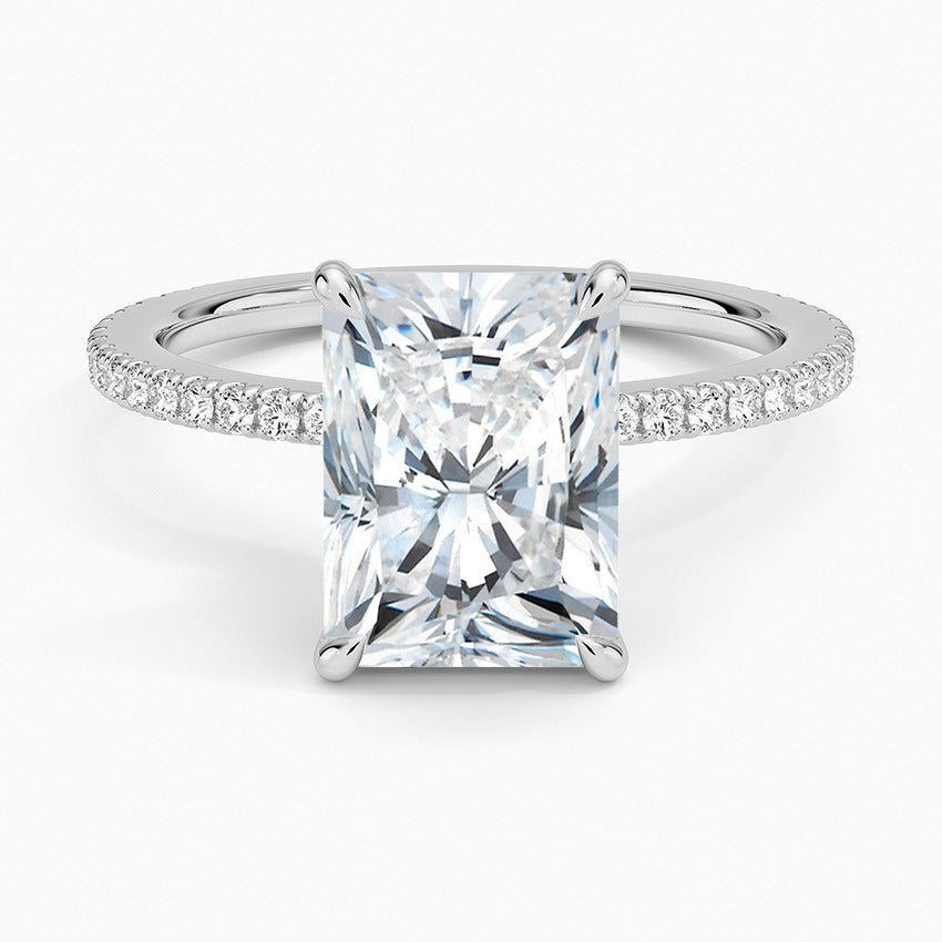 Bellagio Lab-Grown Diamond Ring - White Gold - 2.5 ct - Top