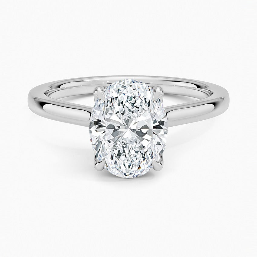 Mendocino Diamond Ring - White Gold - 2 ct - Top