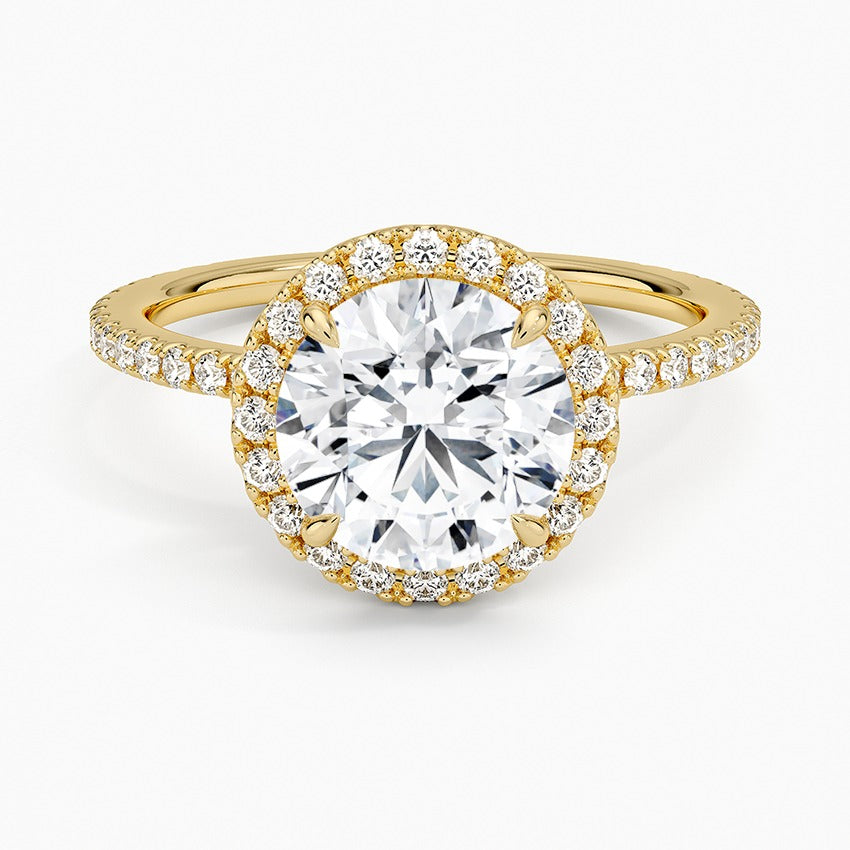 Palawan Diamond Ring - Yellow Gold - 2 ct - Top