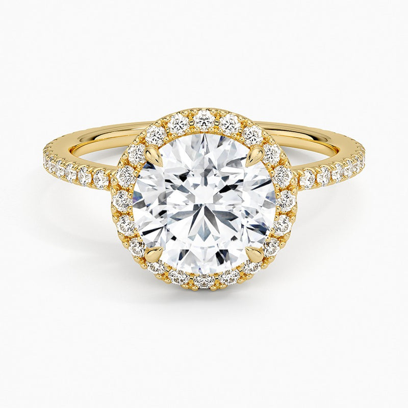 Palawan Diamond Ring - Yellow Gold - 2 ct - Top