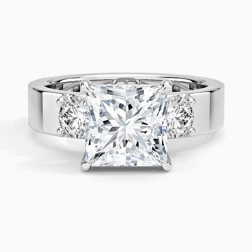 Tulum Diamond Ring - White Gold - 2 ct - Top