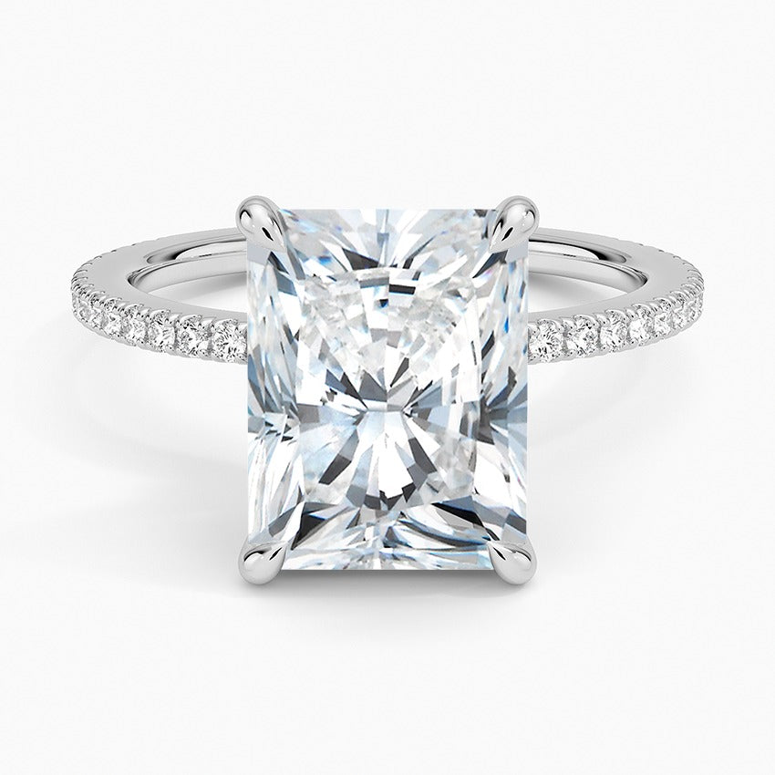 Bellagio Lab-Grown Diamond Ring - White Gold - 3.5 ct - Top