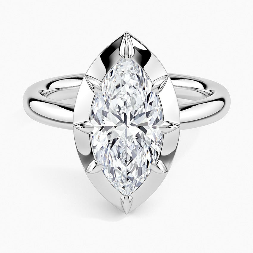 Cartagena Diamond Ring - White Gold - 2 ct - Top