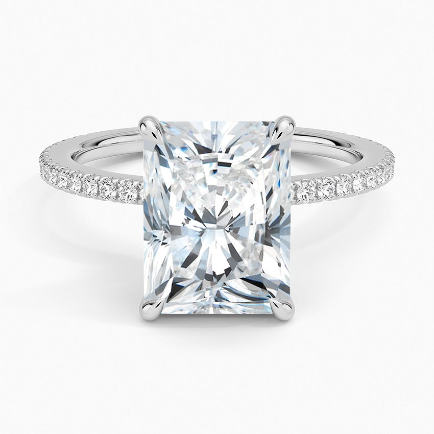 Bellagio Lab-Grown Diamond Ring - White Gold - 3 ct - Top