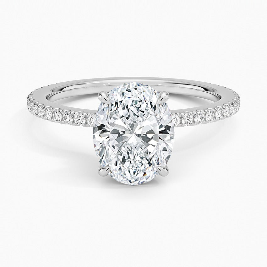 Seville Diamond Ring - White Gold - 2 ct - Top
