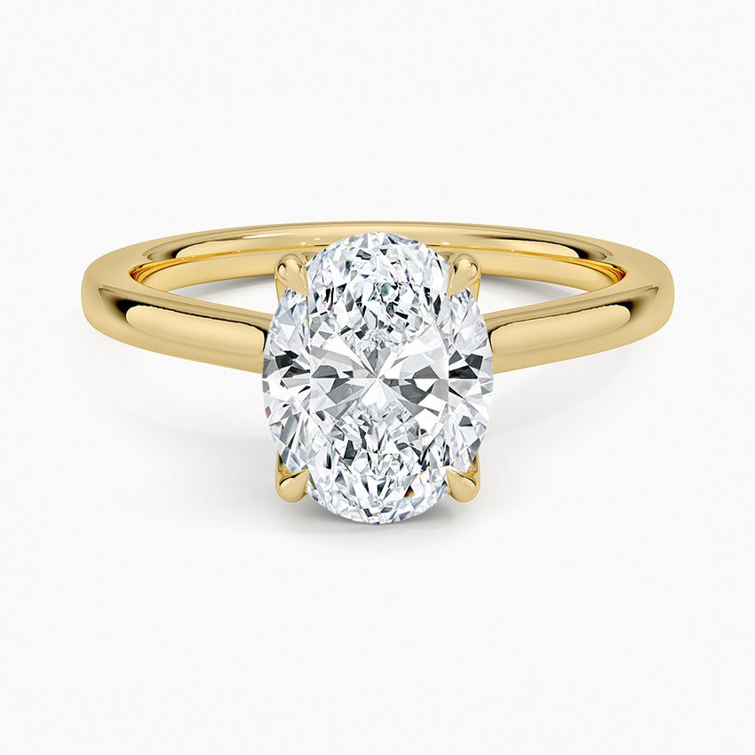 Mendocino Diamond Ring - Yellow Gold - 2 ct - Top