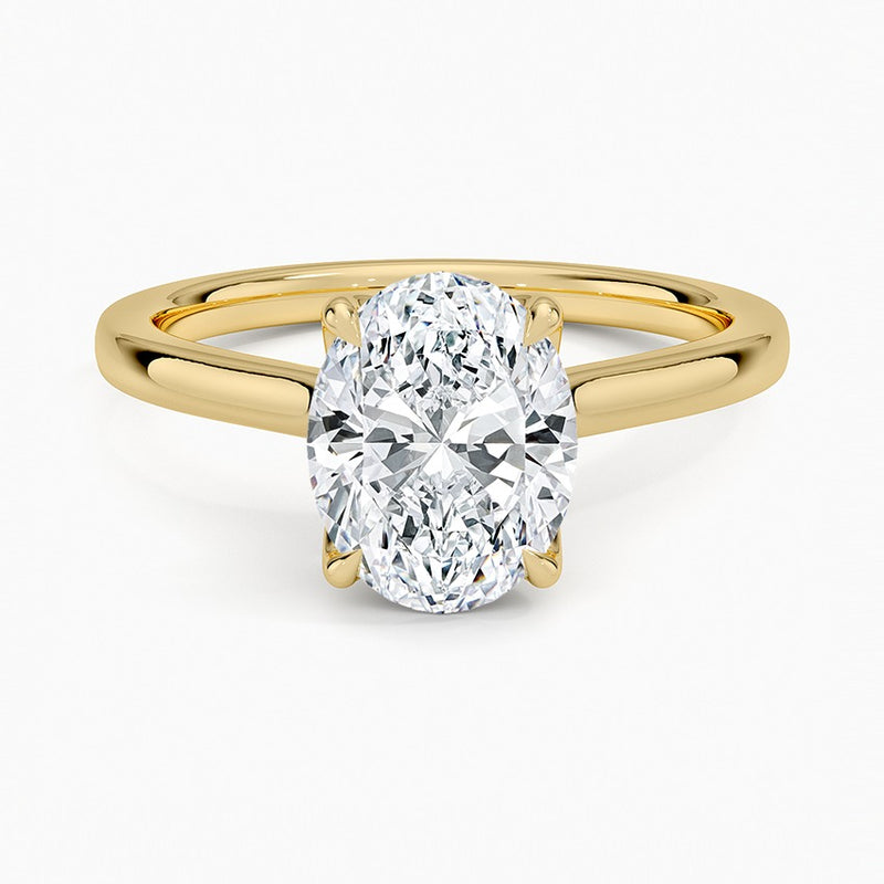Mendocino Diamond Ring - Yellow Gold - 2 ct - Top