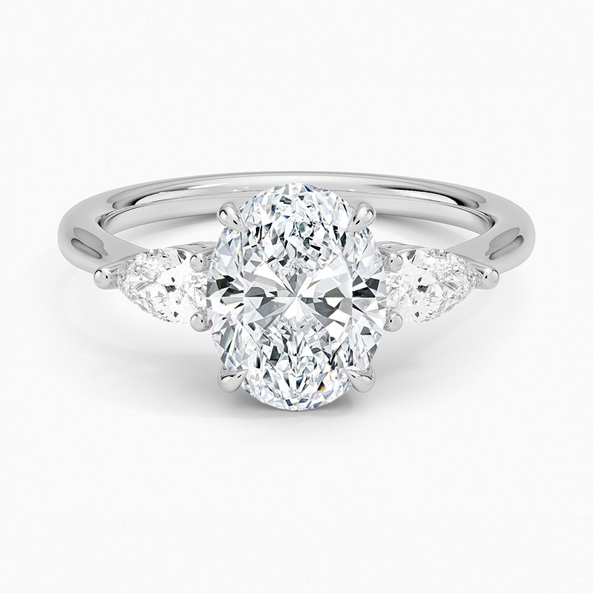 Bora Bora Diamond Ring - White Gold - 2 ct - Top