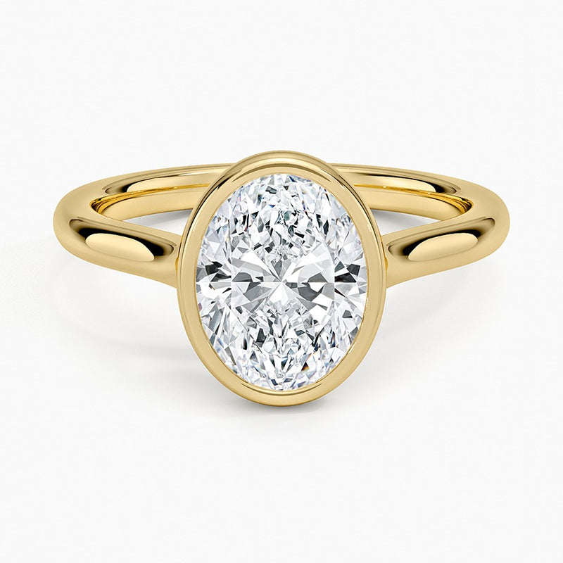 Valencia Diamond Ring - Yellow Gold - 2 ct - Top
