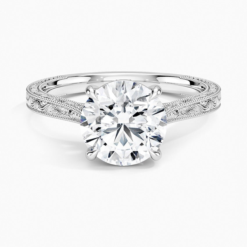 Okinawa Diamond Ring - White Gold - 2 ct - Top