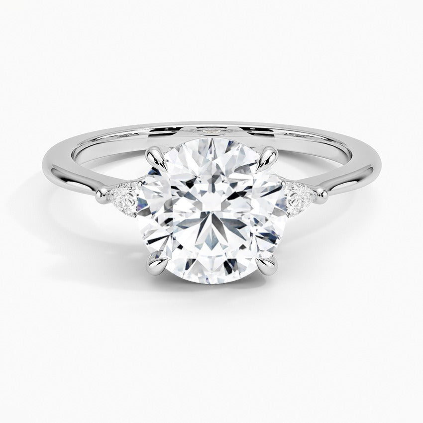 Byron Diamond Ring - White Gold - 2 ct - Top