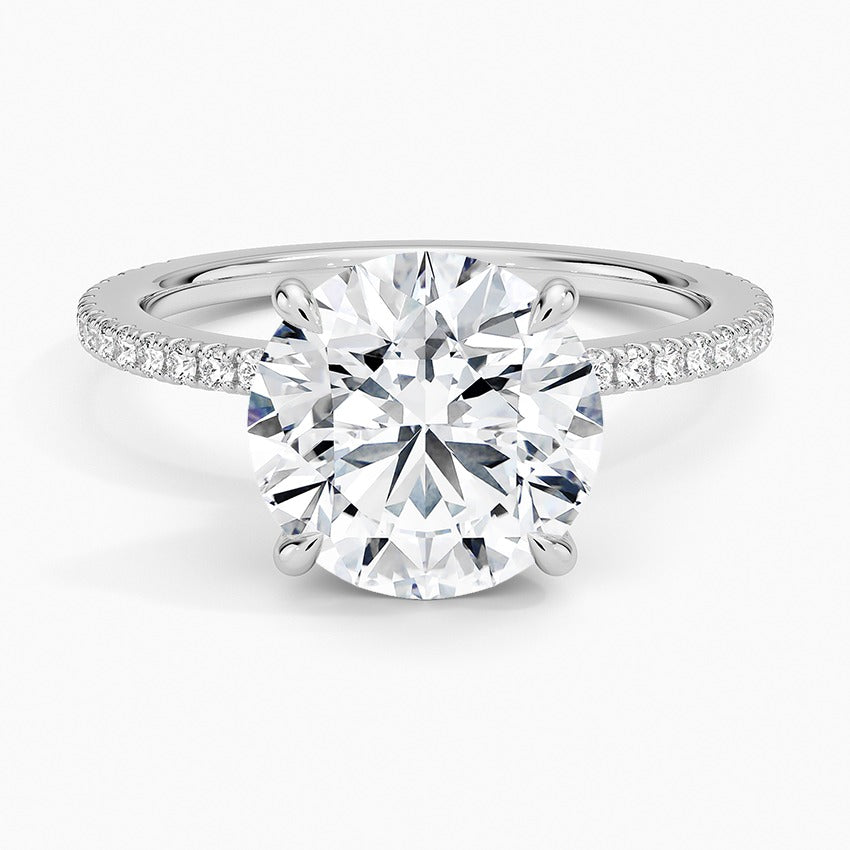 Ravello Lab-Grown Diamond Ring - White Gold - 3 ct - Top