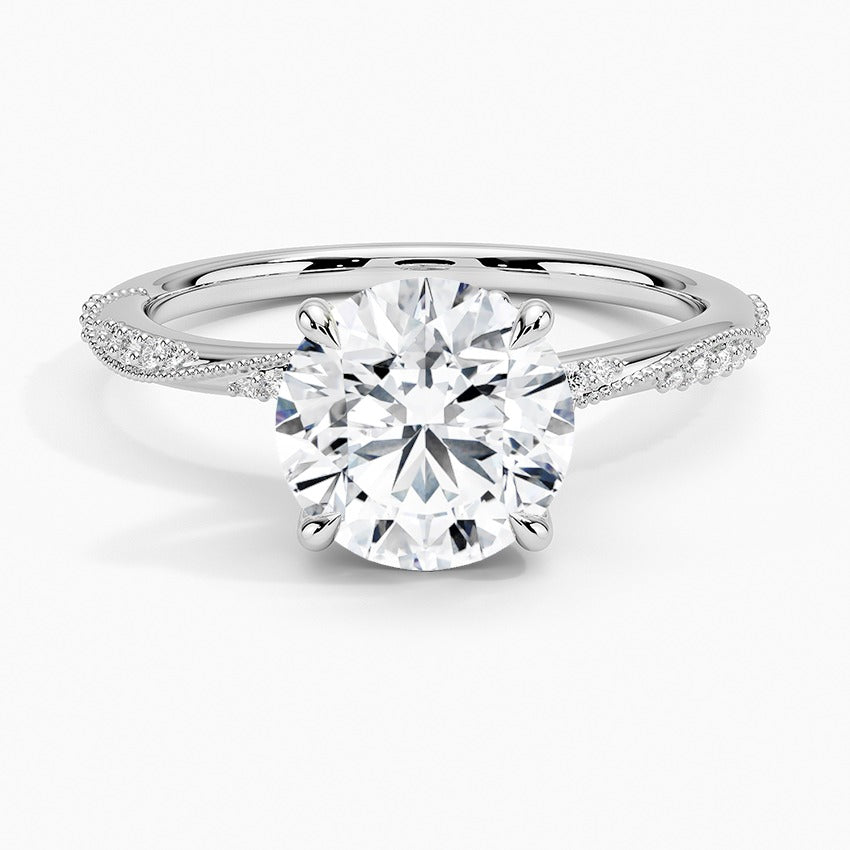 Whitsunday Diamond Ring - White Gold - 2 ct - Top