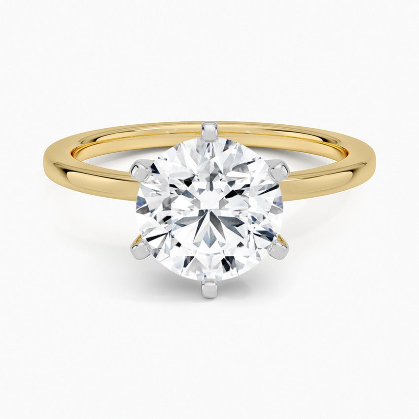 Nantucket Diamond Ring - Yellow Gold - 2 ct - Top