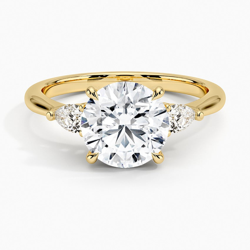 Agra Diamond Ring - Yellow Gold - 2 ct - Top