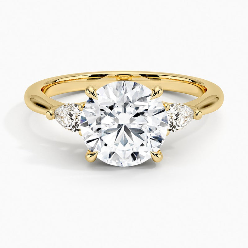 Agra Diamond Ring - Yellow Gold - 2 ct - Top