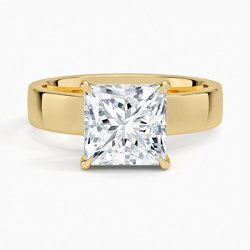 Charleston Diamond Ring - Yellow Gold - 2 ct - Top