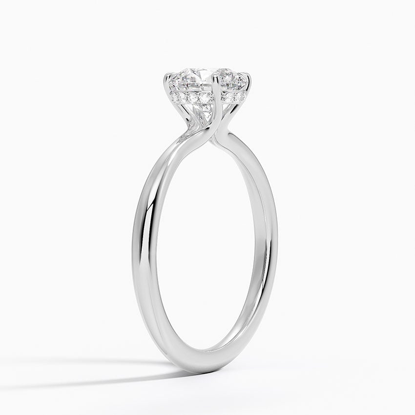 Bali Lab-Grown Diamond Ring - White Gold - 1 ct - Side 1