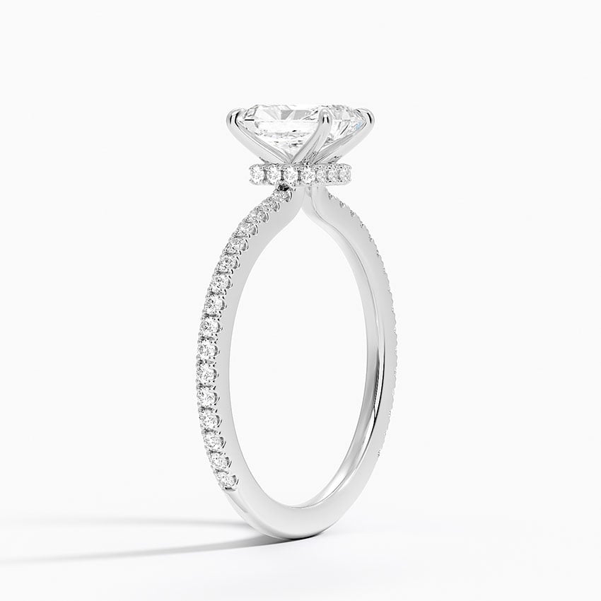 Bellagio Lab-Grown Diamond Ring - White Gold - 1 ct - Side 1