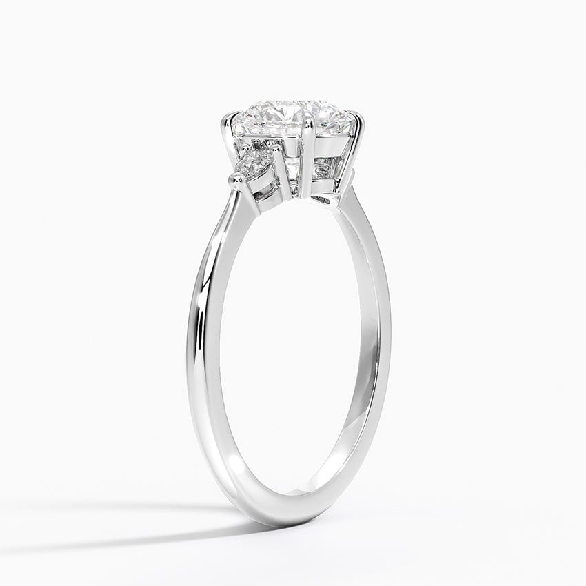 Byron Lab-Grown Diamond Ring - White Gold - 1 ct - Side 1