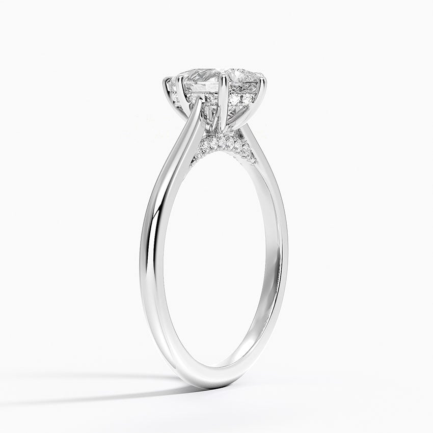 Maui Lab-Grown Diamond Ring - White Gold - 1 ct - Side 1