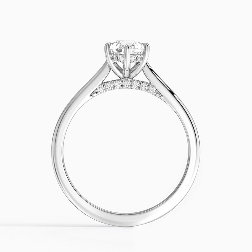 Maui Lab-Grown Diamond Ring - White Gold - 1 ct - Side 2