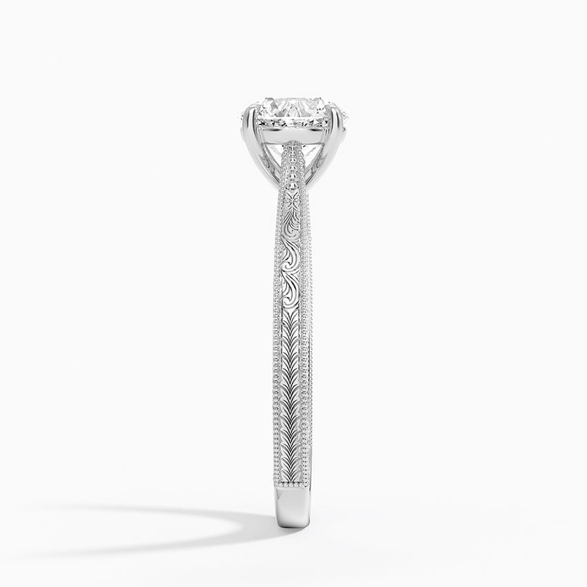 Okinawa Lab-Grown Diamond Ring - White Gold - 1 ct - Side 2