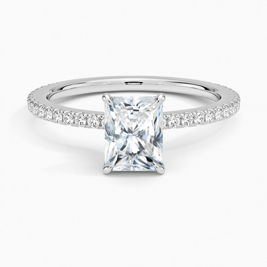 Bellagio Lab-Grown Diamond Ring - White Gold - 1 ct - Top