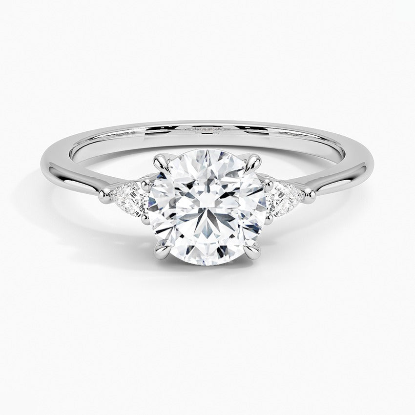 Byron Lab-Grown Diamond Ring - White Gold - 1 ct - Top