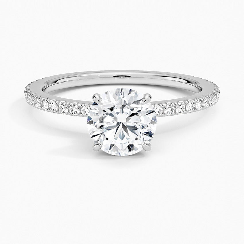 Ravello Lab-Grown Diamond Ring - White Gold - 1 ct - Top