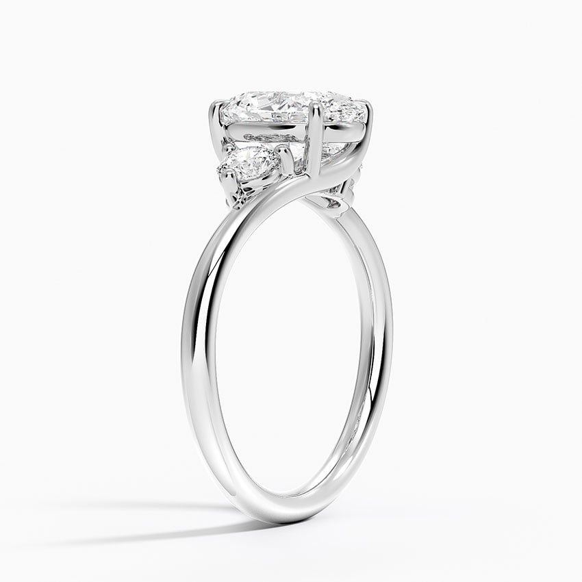 Kauai Lab-Grown Diamond Ring - White Gold - 1.5 ct - Side 1