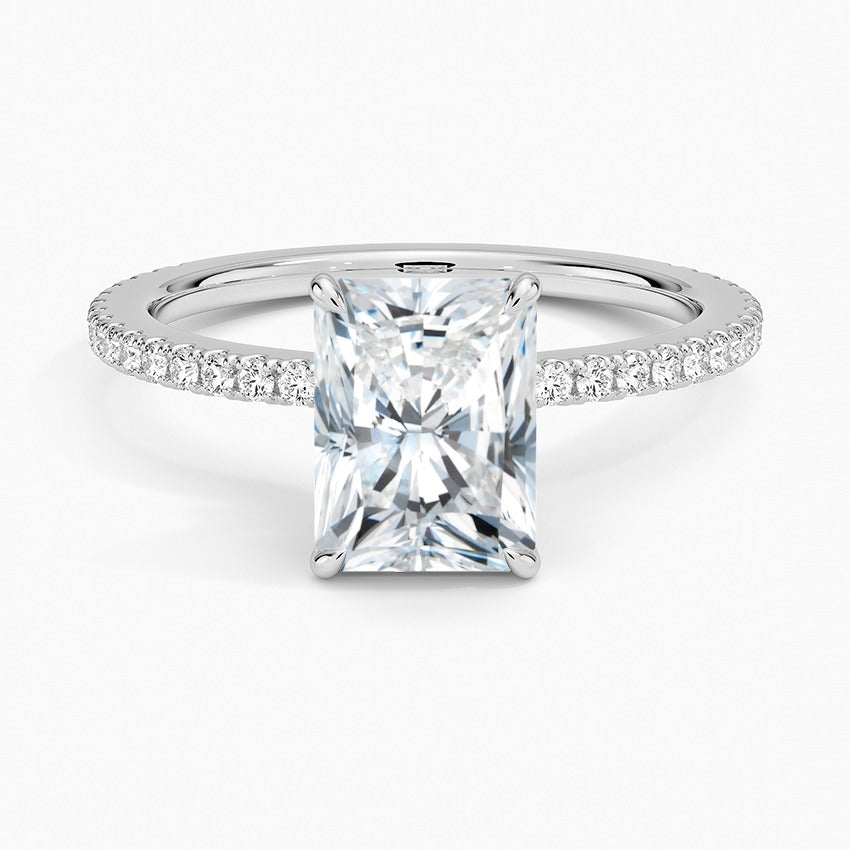 Bellagio Lab-Grown Diamond Ring - White Gold - 1.5 ct - Top