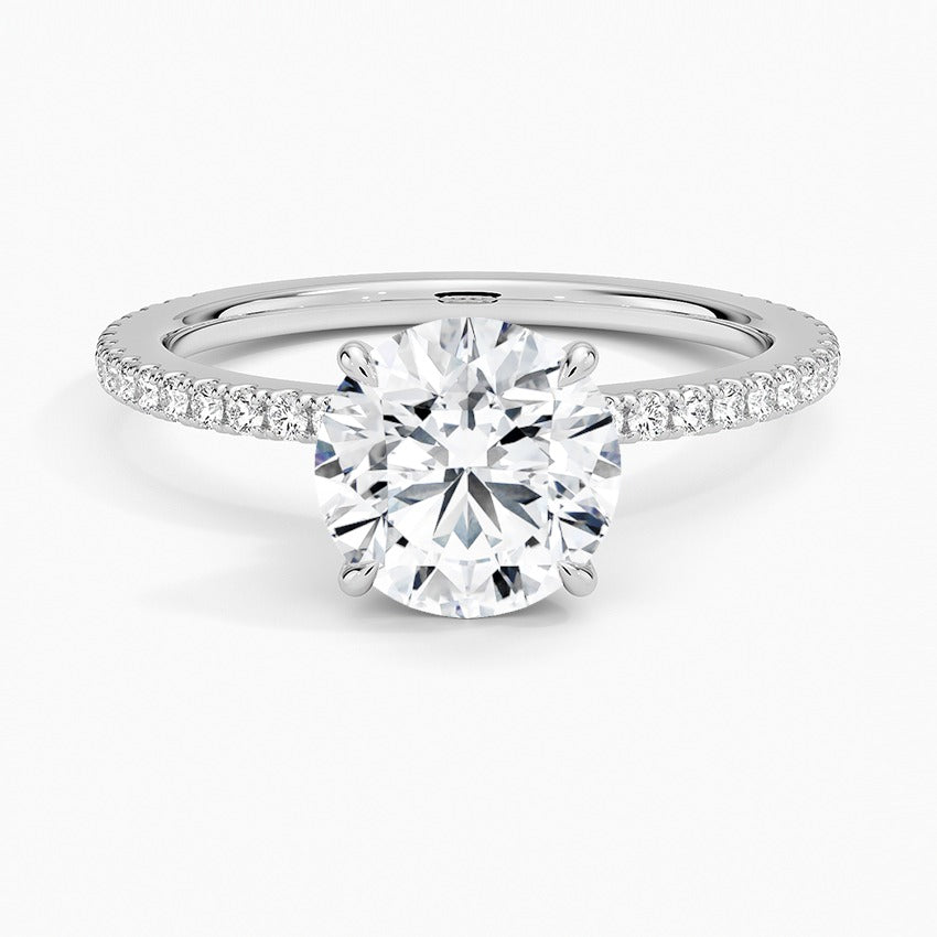 Ravello Lab-Grown Diamond Ring - White Gold - 1.5 ct - Top