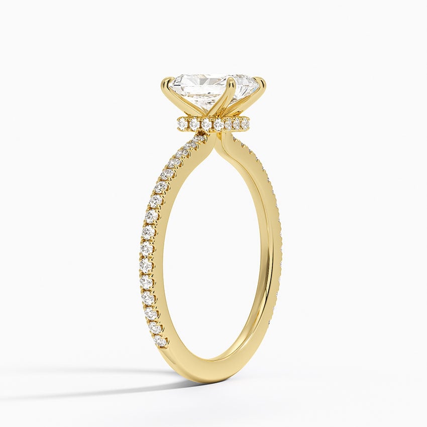 Bellagio Lab-Grown Diamond Ring - Yellow Gold - 1 ct - Side 1