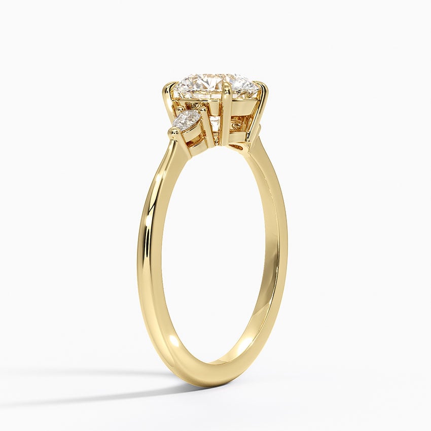 Byron Lab-Grown Diamond Ring - Yellow Gold - 1 ct - Side 1