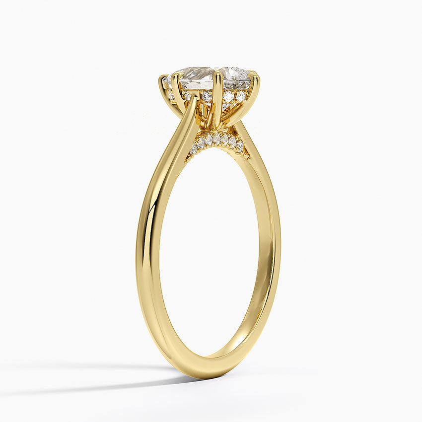 Maui Lab-Grown Diamond Ring - Yellow Gold - 1 ct - Side 1