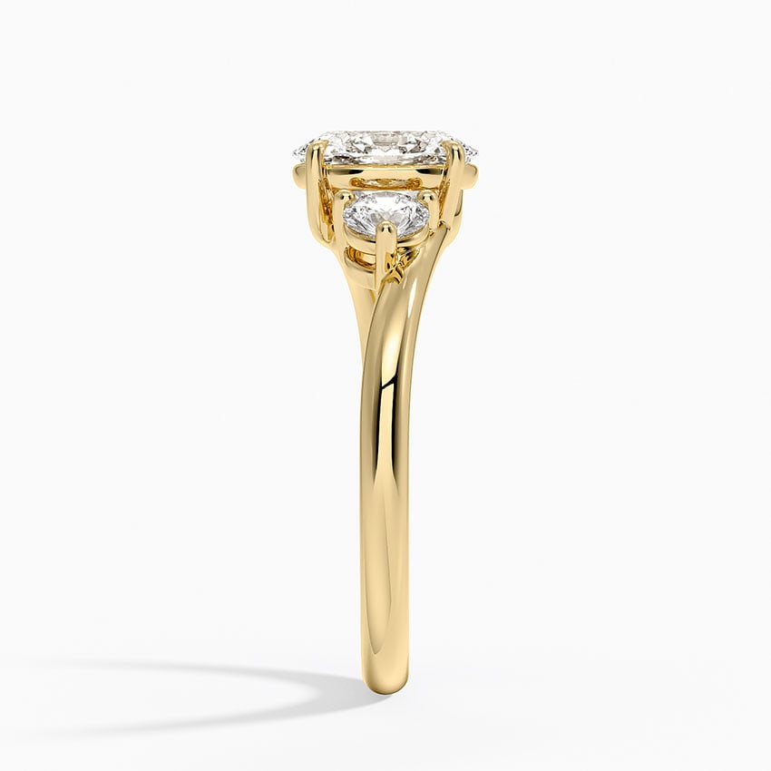 Kauai Lab-Grown Diamond Ring - Yellow Gold - 1 ct - Side 2