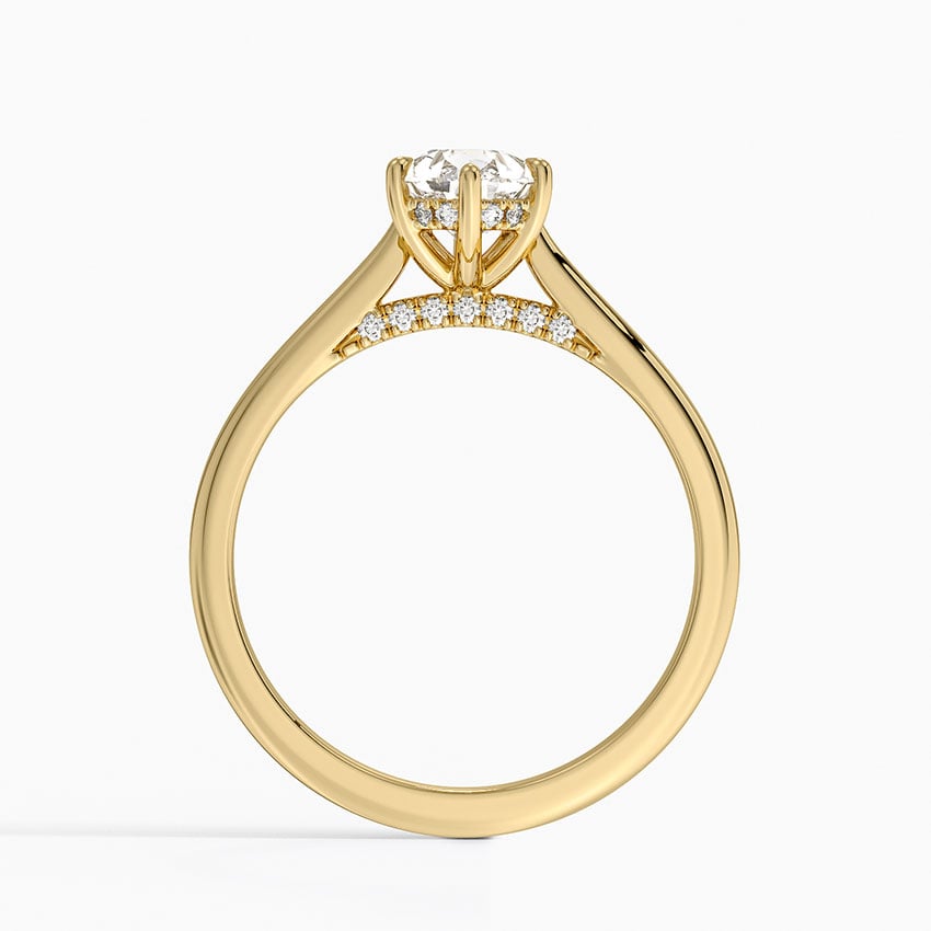 Maui Lab-Grown Diamond Ring - Yellow Gold - 1 ct - Side 2