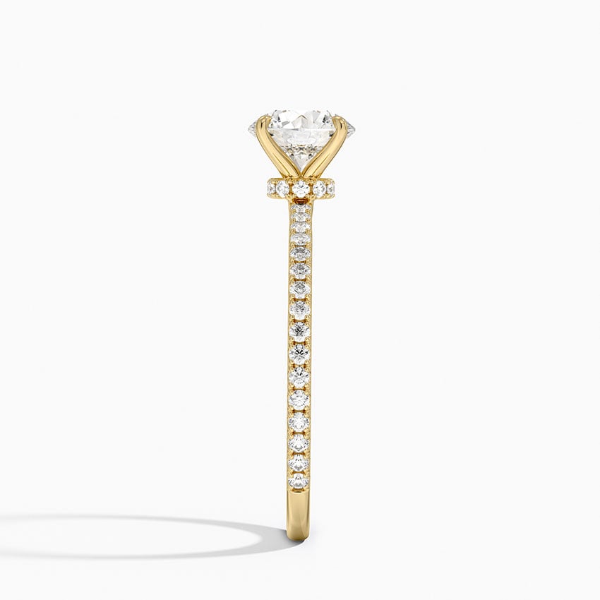 Ravello Lab-Grown Diamond Ring - Yellow Gold - 1 ct - Side 2