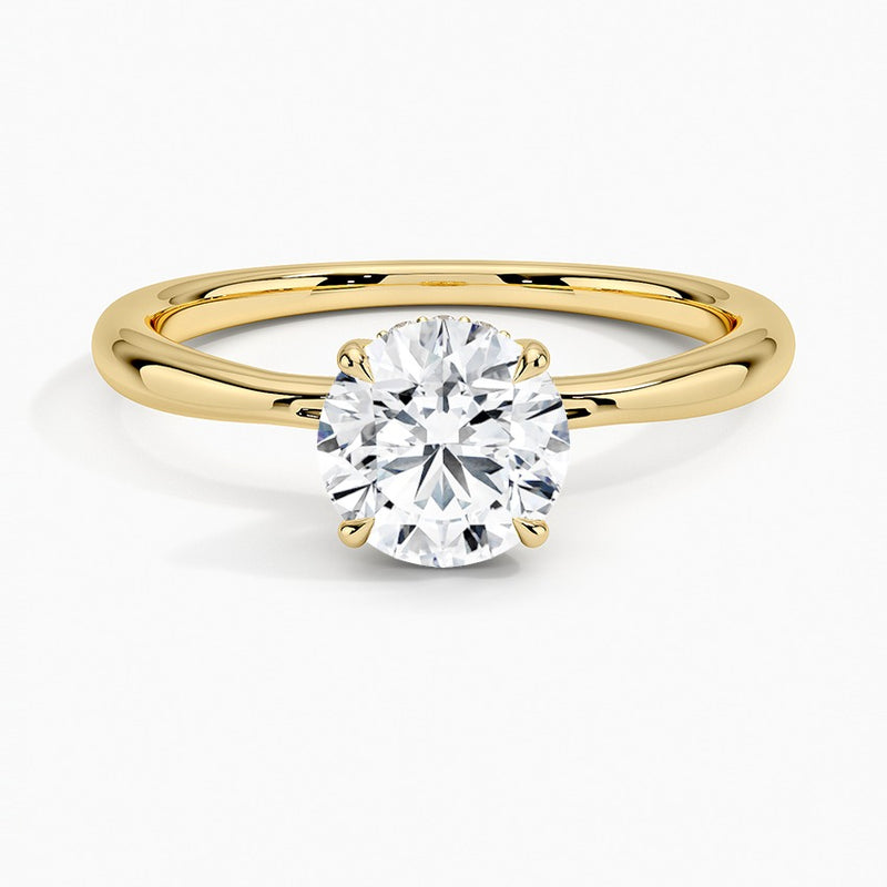 Bali Lab-Grown Diamond Ring - Yellow Gold - 1 ct - Top